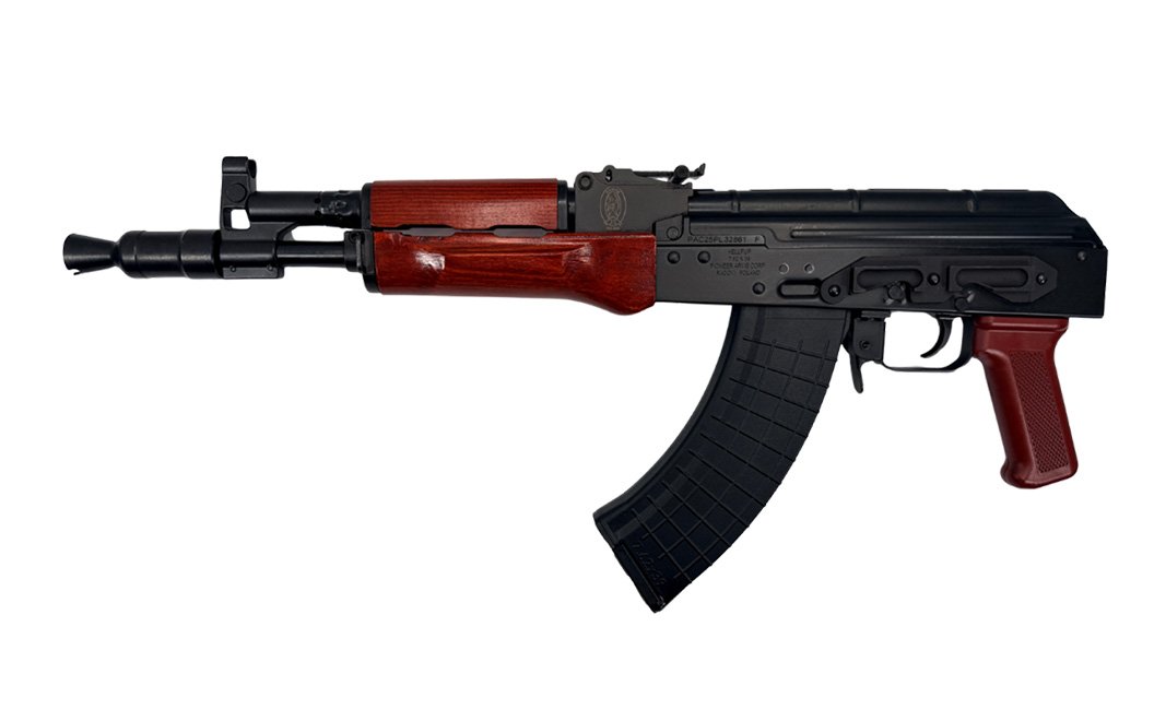 Pioneer Arms POLISH RED Wood Hellpup 7.62x39 AK Pistol Polish Red Hellpup - Pioneer Arms 7.62x39 AK pistol (alternate view)